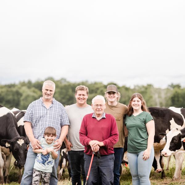 A Canadian dairy farming family