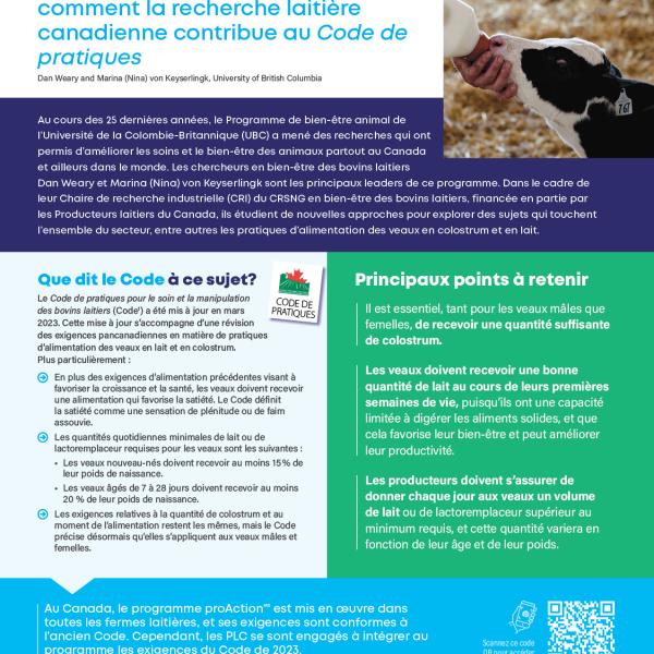 Calf feeding fact sheet FR