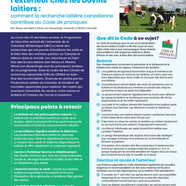 Lameness fact sheet FR