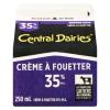 Central Dairies Crème à fouetter 35% M.G. 250ml